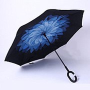 Зонт наоборот (обратный зонт) Up-brella цветок, розовый