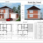 Комплект панелей для строительства двухэтажного жилого дома “Алина“ фотография