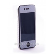 Наклейка защитная Eggo iPhone 4/4S Carbon Fiber Silver FullBody фото