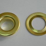 Люверсы стальные №28 (Блочка + кольцо), цвет Золото фото