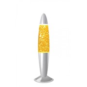 Лава лампа - с блестками желтая (40 см)