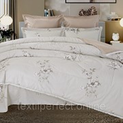 Комплект постельного белья с одеялом KAZANOV.A/ Казанова - Фелиция (бежевый) Cotton, евро фото