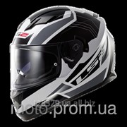 Шлем LS2 FF320 Stream Omega White-Black-Titanium размер XL фотография