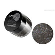 RuNail, Цветная акриловая пудра (с блёстками, черная, Sparkling Black), 7,5 гр фотография