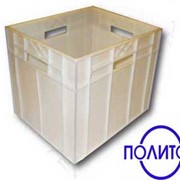 Ящики кубик 420х340х280 Изготавливаем широкий ассортимент многооборотных ящиков из пластика для пищевой и химической промышленности. фото