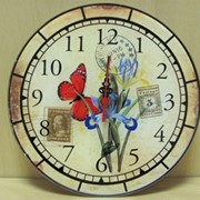 Часы настенные Сковорода с яичницей-синие, арт. 2312/1** фото