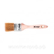 Кисть плоская “Евро“ 1.5“, натуральная щетина, деревянная ручка MTX фото