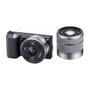 Цифровая фотокамера Sony Alpha NEX-5D Kit 16 мм, 18-55 мм Black фото
