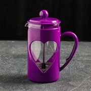 Френч-пресс Доляна «Комплимент», 600 мл, цвет фиолетовый фотография