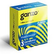 Классические презервативы с обильной смазкой Ganzo Classic - 3 шт. фото