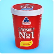 Мороженое в ведерке Пломбир №1 фото