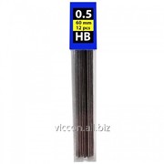 Грифеля для механического карандаша economix, 0.5 mm, hb E10801 фото
