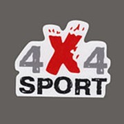 4x4sport Наклейка 4x4sport логотип вырезанный, белая. Размер 185х150мм