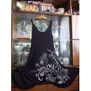 Платье с ручной росписью фотография