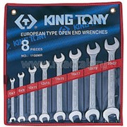 Набор рожковых ключей, 6-22 мм, 8 предметов KING TONY 1108MR
