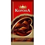 Шоколад ТМ Корона черный без дод. 100 гр фотография