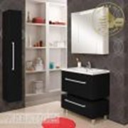Комплект мебели для ванной Мадрид 80 черный Акватон фото