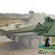 Боевое отделение модернизированного легкого плавающего танка ПТ-76Б с 57-мм автоматической пушкой фото