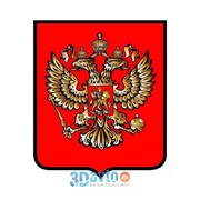 Наклейка символ “Герб РФ“ (400х330) цвет красный (уп. 1шт.) A-STICKER фотография