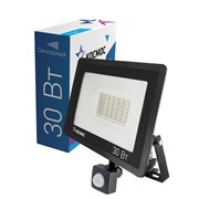 Прожектор светодиодный 30Вт 2400Лм IP65 6500К c датчиком Super-Slim Космос K_PR5_LED_30S КОСМОС фото