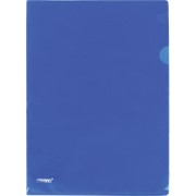 Папка-уголок Proff Alpha, A4, 0.20 мм, прозрачная синяя