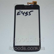 Тачскрин оригинальный / сенсор (сенсорное стекло) для LG Optimus L5 II Dual E455 (черный цвет, самоклейка) 4072 фото