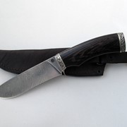 Нож Шершень дамасская сталь (мельхиор) фото