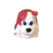 Виниловая игрушка-пищалка для собак Бульдожка, 12 см фото