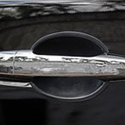 Вставки под ручки дверей Mitsubishi L200 2006-2015 Single Cab (глянец под покраску 2 шт.) фотография