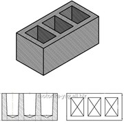 Пресс-форма “Блок строительный“ фото