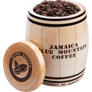 Кофе Ямайка Блю Маунтин в зёрнах, в бочонке
