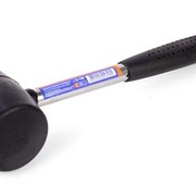 Резиновый молоток с металлической ручкой, 900г (черная резина)