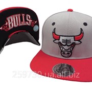 Кепка Chicago Bulls с прямым козырьком, снепбек, реперка