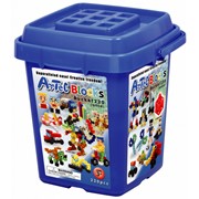 Конструктор Artec Blocks набор 220 дет. в контейнере (яркие цвета) синий