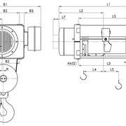 Тальэлектрическая 13MT 732 H8.5 V1 4/1, г/п -12,5 тонн, в/п -8,5 метра, пр-во Болгария фото