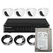 Комплект видеонаблюдения 4-х канальный FE-004H-KIT (Дом) с ж/д 500Gb фото