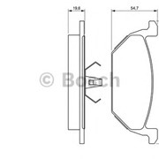 Тормозная колодка Bosch 0 986 424 364 фотография