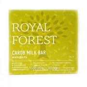 Шоколад миндаль carob milk bar Royal Forest 75г
