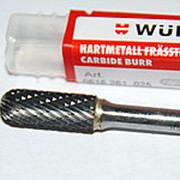 Борфреза сфероцилиндрическая d 10,0 L70/25мм тв.спл., хв.6мм WRC Wurth (0616 261 025) фото