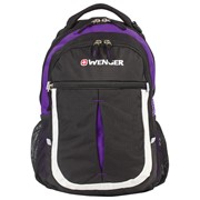 Рюкзак WENGER, универсальный, черно-фиолетовый, Montreux, 22 л, 32х15х45 см, 13852915 фото