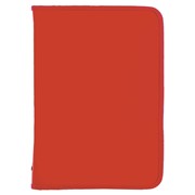 Папка для тетрадей А4 ПИФАГОР, пластик, молния вокруг, один тон, красная, 228217