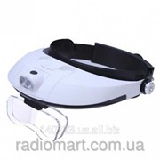 Бинокулярная лупа с LED подсветкой MAGNIFIER 81001-G Увеличение 1X — 6X фото