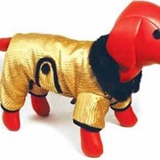 Комбинезон для собак теплый стеганный золотой фото