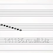 Настенная магнитно-маркерная доска с нотным станом и знаками музыкальной нотации, артикул 1024