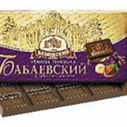 Шоколад Бабаевский темный с фундуком и изюмом, 100 гр. фото