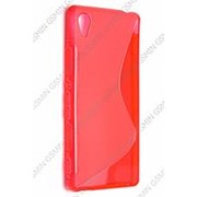 Чехол силиконовый для Sony Xperia M4 Aqua Dual (E2333) S-Line TPU (Красный) фотография