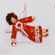 Тильда Анлел подвесная игрушка - Рождественский ангелочек фото