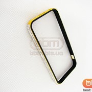 Аксессуар Bumpers iPhone 5S пластик(со стразами)желт.с черн. 57814f фото