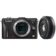 Фотоаппарат цифровой зеркальный Panasonic Lumix DMC- GF2CEE-K чёрный с объективом 14/2,5 фото