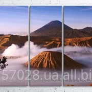 Модульна картина на полотні Вулкан Бромо. Індонезія код КМ100200(200)-104 фото